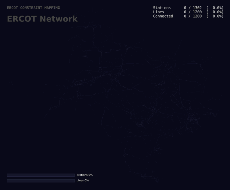 Testing random things, Part 4: I think I accidentally mapped the ERCOT grid.