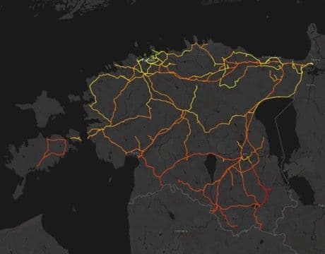Dynamic ratings on Estonia's full network